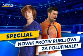 Djoković protiv Rubljeva, AdmiralBet specijal uz Novaka!